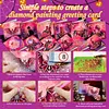 Pink Halloween DIY Diamond Painting Greeting Cards with Envelopes
