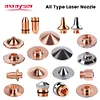 Axrayser 10Pcs All Types Laser Nozzles Single Double Fiber Cutting Nozzle for Raytools Precitec WSX Bodor HANS Bystronic Head
