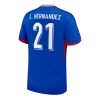L.Hernandez #21 France Home Soccer Jersey 2024
