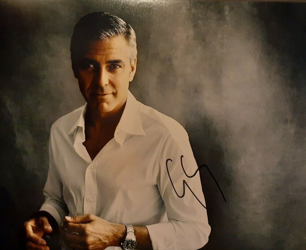 George Clooney signed 8x10