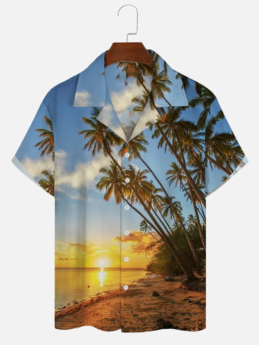 Men's Holiday Hawaiian Coconut Shirt