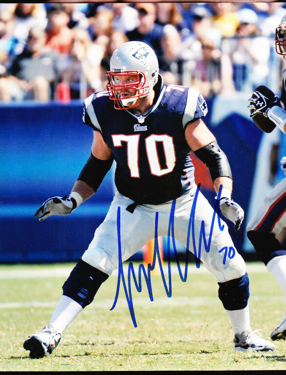 10 LOT LOGAN MANKINS AUTOGRAPH SIGNED 8X10 Photo Poster painting NEW ENGLAND PATRIOTS COA