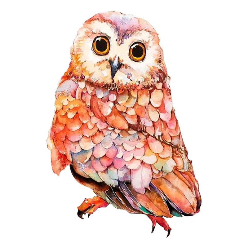 Jeffpuzzle™-JEFFPUZZLE™ Pink owl Jigsaw Puzzle