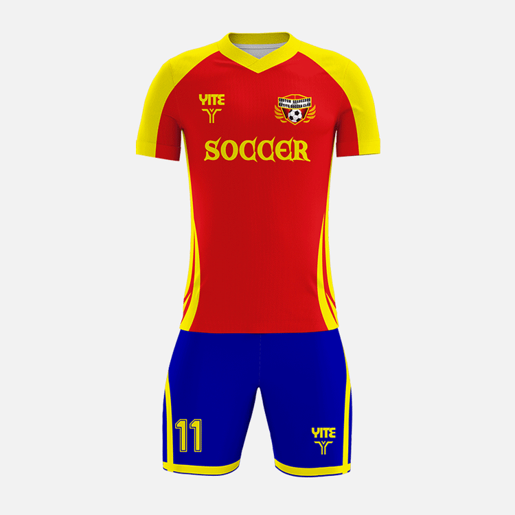 YITE | YTZQ084-Blue And Red Soccer Uniforms