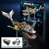 Deep-Sea Animal Mechanical Whale Building Blocks 2025 New Puzzle Assembly Model DIY Ornaments （No. 7 AA Battery）