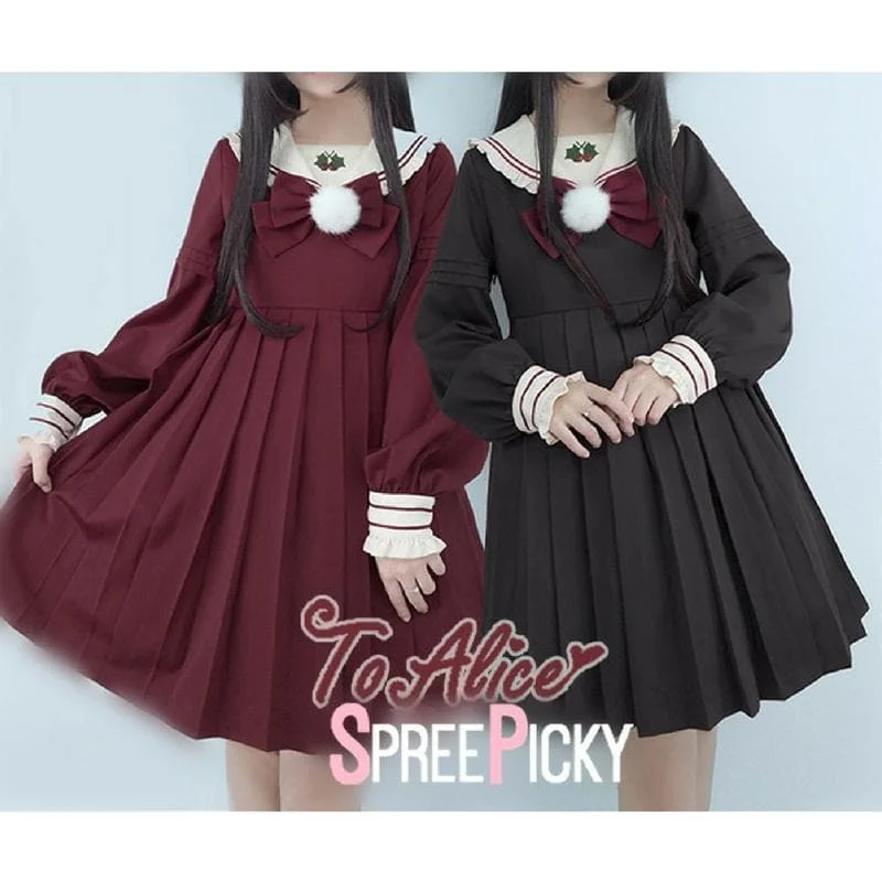 [Reservation] BlackRed Christmas Sailor Dress SP1711309