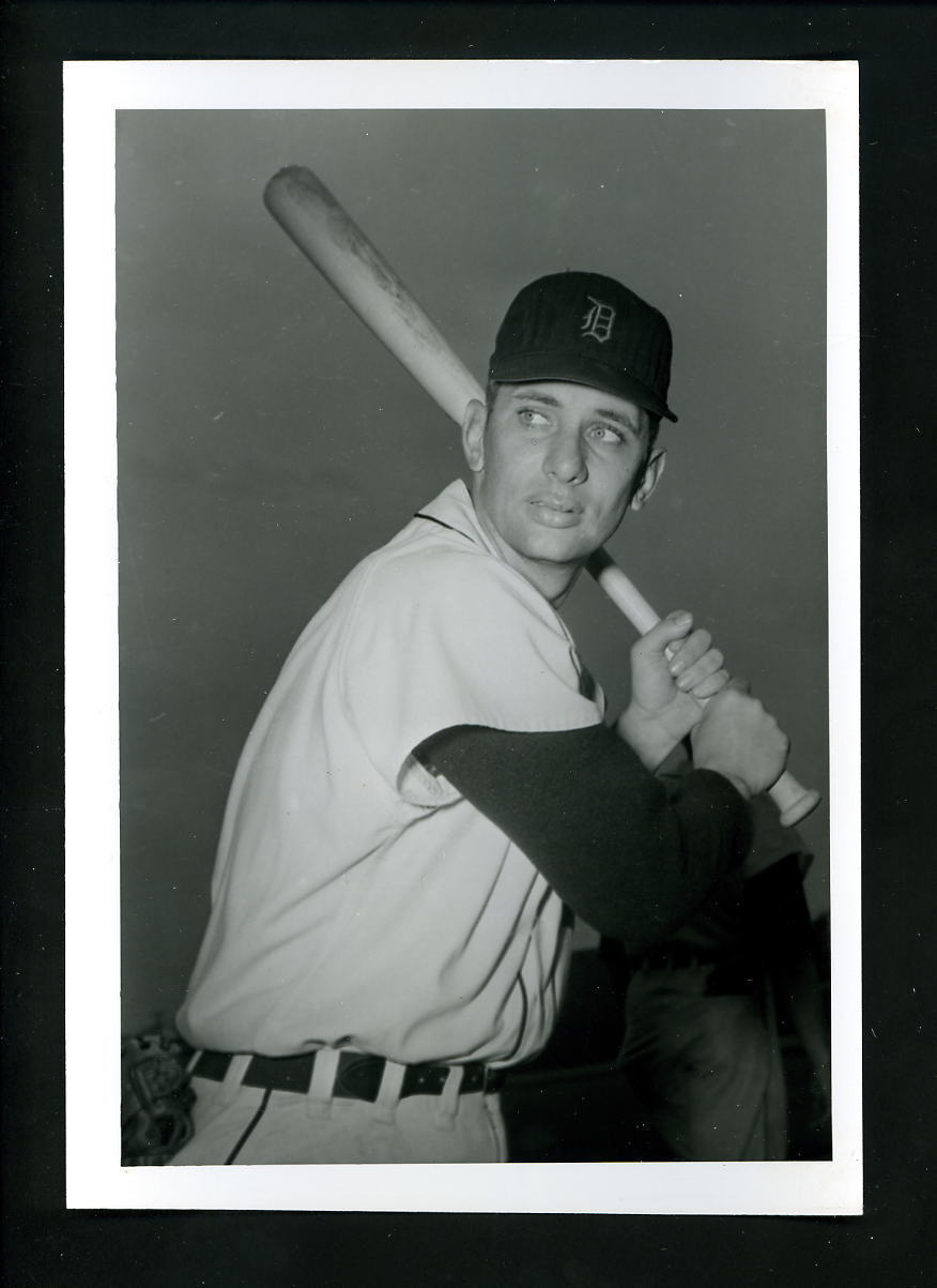 Jack Dittmer circa 1957 Press Original Photo Poster painting by Don Wingfield Detroit Tigers