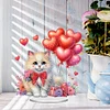 DIY Cat Heart Acrylic Special Shape Diamond Painting Desktop Ornaments