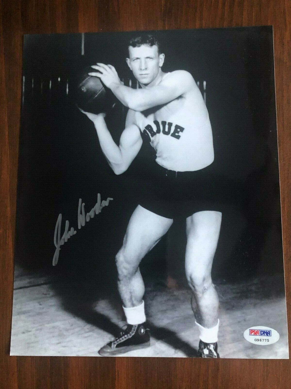 John Wooden Signed Autographed Purdue Photo Poster painting - UCLA Bruins PSA G96775