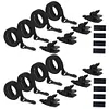 24 Pcs Pool Solar Cover Reel Attachment Kit for In-Ground Swimming Pool