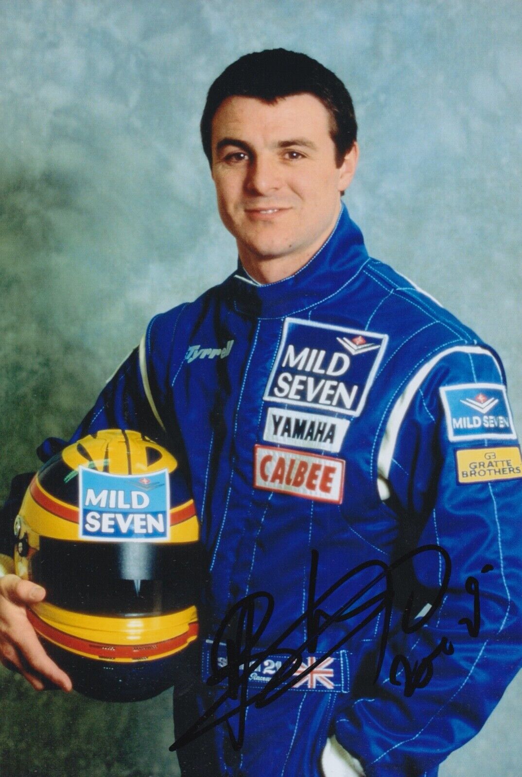 Mark Blundell Hand Signed 12x8 Photo Poster painting F1 Autograph Ligier Gitanes Blondes 3