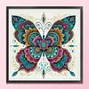 Mandala Pattern Butterfly-11CT Stamped Cross Stitch 50*50cm/19.69*19.69in tapestrymarket