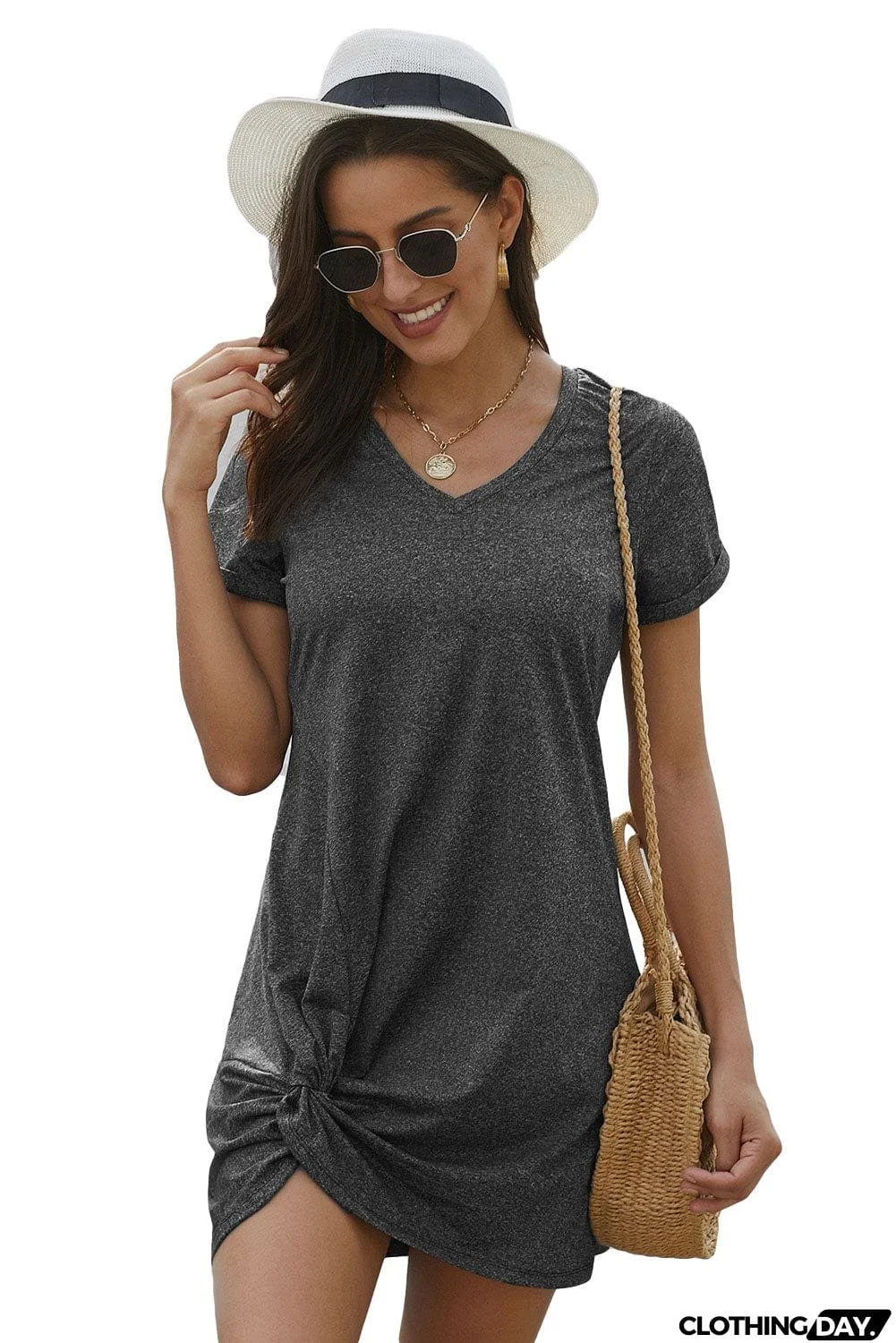 The Triblend Side Knot Dress