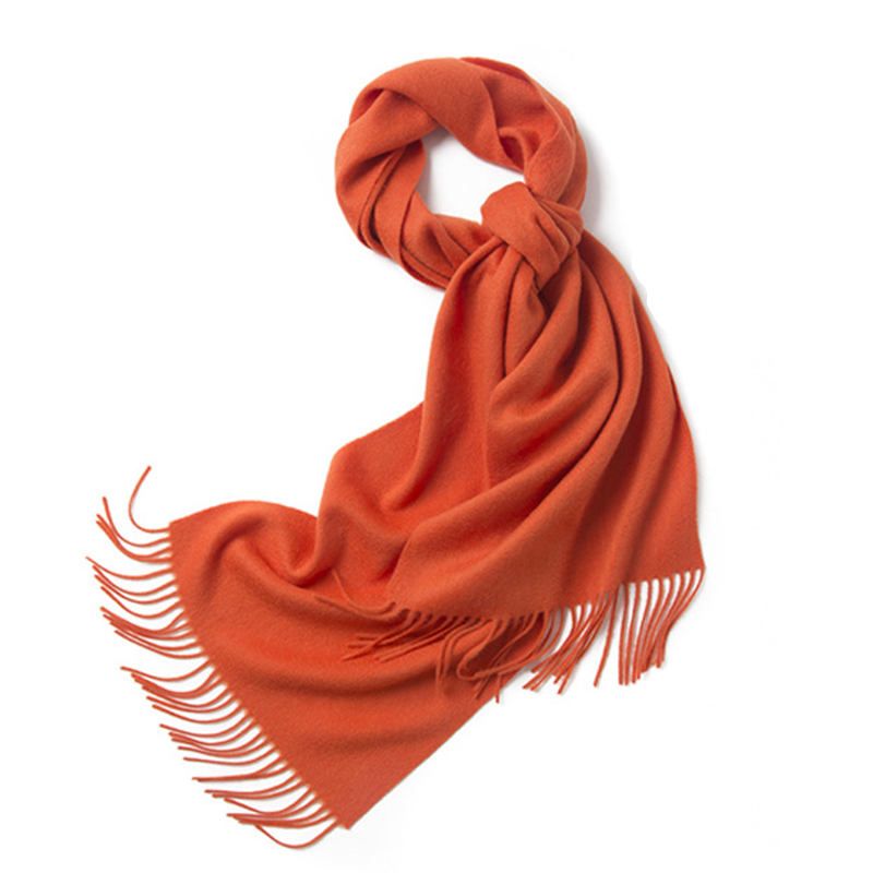 Unisex LambSwool Scarf Pure Color Winter Extra Length Scarf