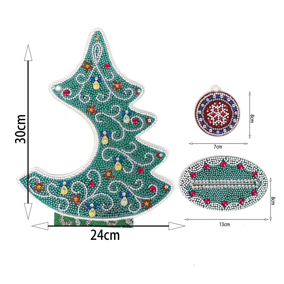 DIY Diamond Painting Christmas Tree Crystal Art Ornaments