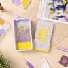 Crown Flip Cover Diamond Painting Sorting Tray with Spout (Lavender)