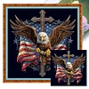 American Eagle Cross-11CT Stamped Cross Stitch 40*40cm