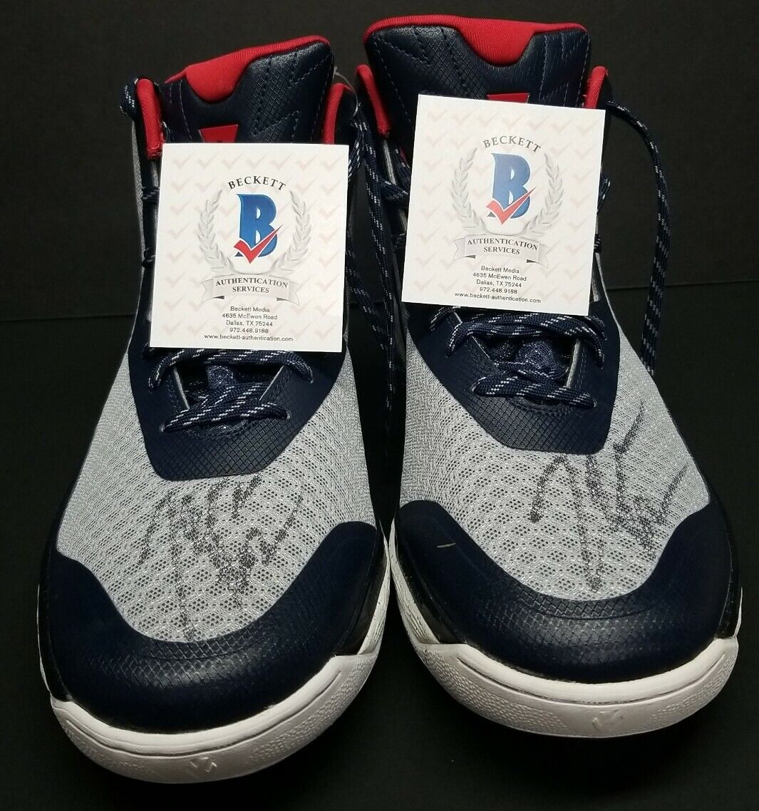 JOHN WALL Signed Autographed WASHINGTON WIZARDS Adidas SZ 11 1/5 Shoes. BECKETT