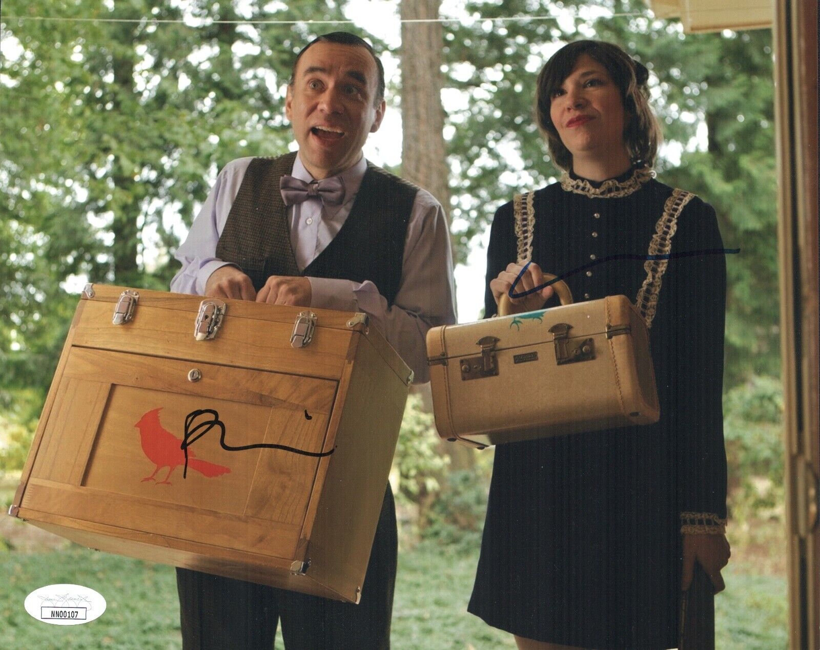 FRED ARMISEN & CARRIE BROWNSTEIN Signed PORTLANDIA 8x10 Photo Poster painting JSA COA