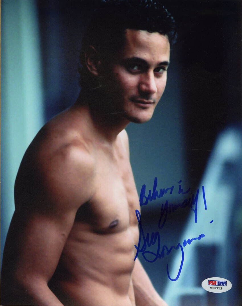 Greg Louganis SIGNED 8x10 Photo Poster painting Olympic Diving Gold Medal PSA/DNA AUTOGRAPHED