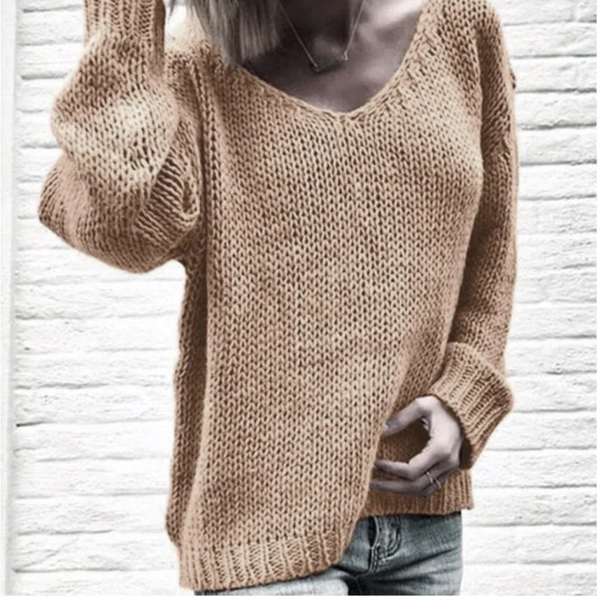 Autumn Winter Women's Knitted Top