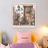 Bicycle Flowers-11CT Stamped Cross Stitch 40*40cm/15.75*15.75in tapestrymarket