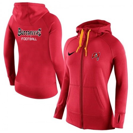 Women's  Tampa Bay Buccaneers Full-Zip Performance Hoodie Red