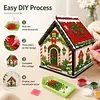 DIY Wooden House Diamond Art Painting Kit for Adults Home (Christmas Cottage)