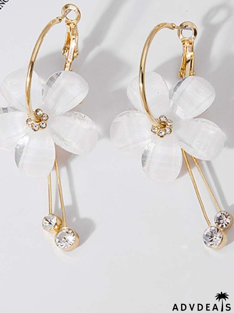 Flower Drop Earrings