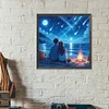 Couple De Plage-Perceuse Ronde Peinture Diamant-40*40Cm