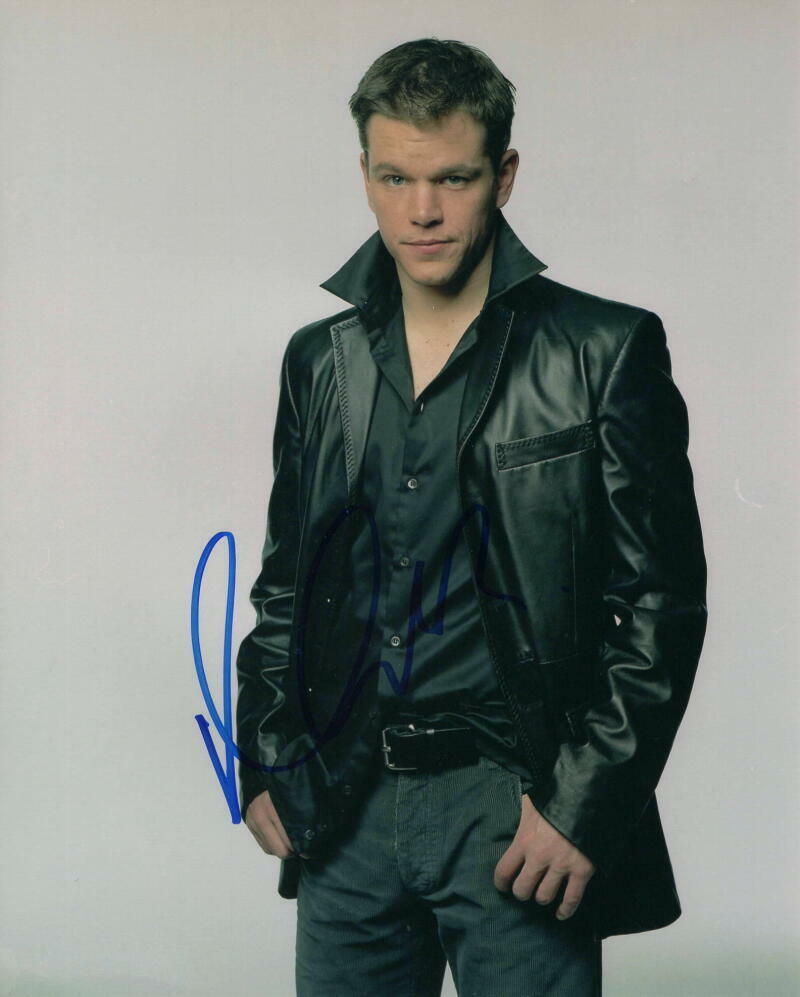 MATT DAMON SIGNED AUTOGRAPH 8X10 Photo Poster painting - SAVING PRIVATE RYAN STUD, THE DEPARTED