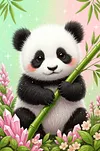 Luxury AB Velvet Diamond Painting Kit - Panda