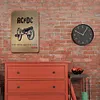 AC/DC - Panneaux en &eacute;tain m&eacute;tallique(20*30cm/30*40cm) - Musique
