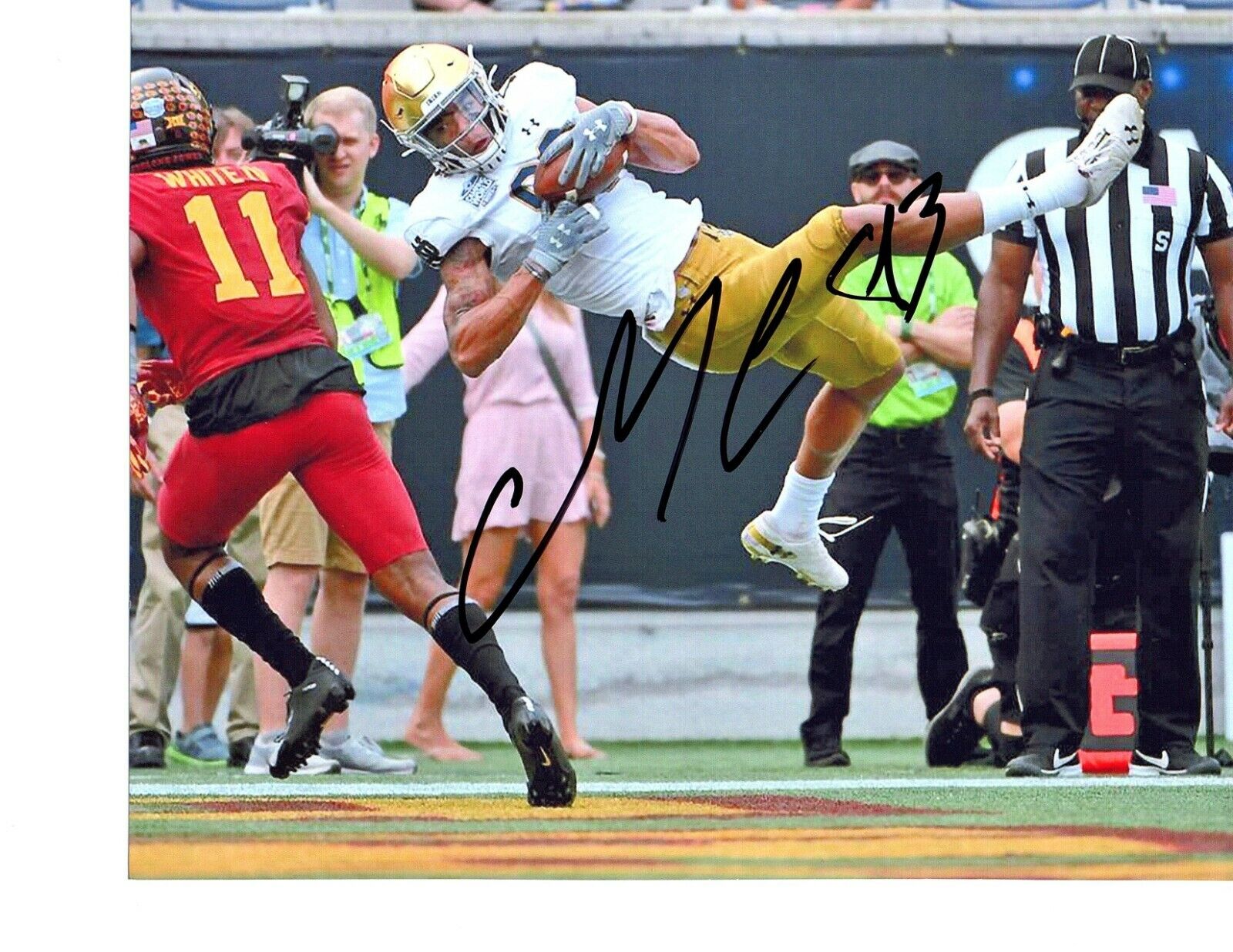 Chase Claypool Notre Dame Irish signed autographed 8x10 football Photo Poster painting STEELERS!