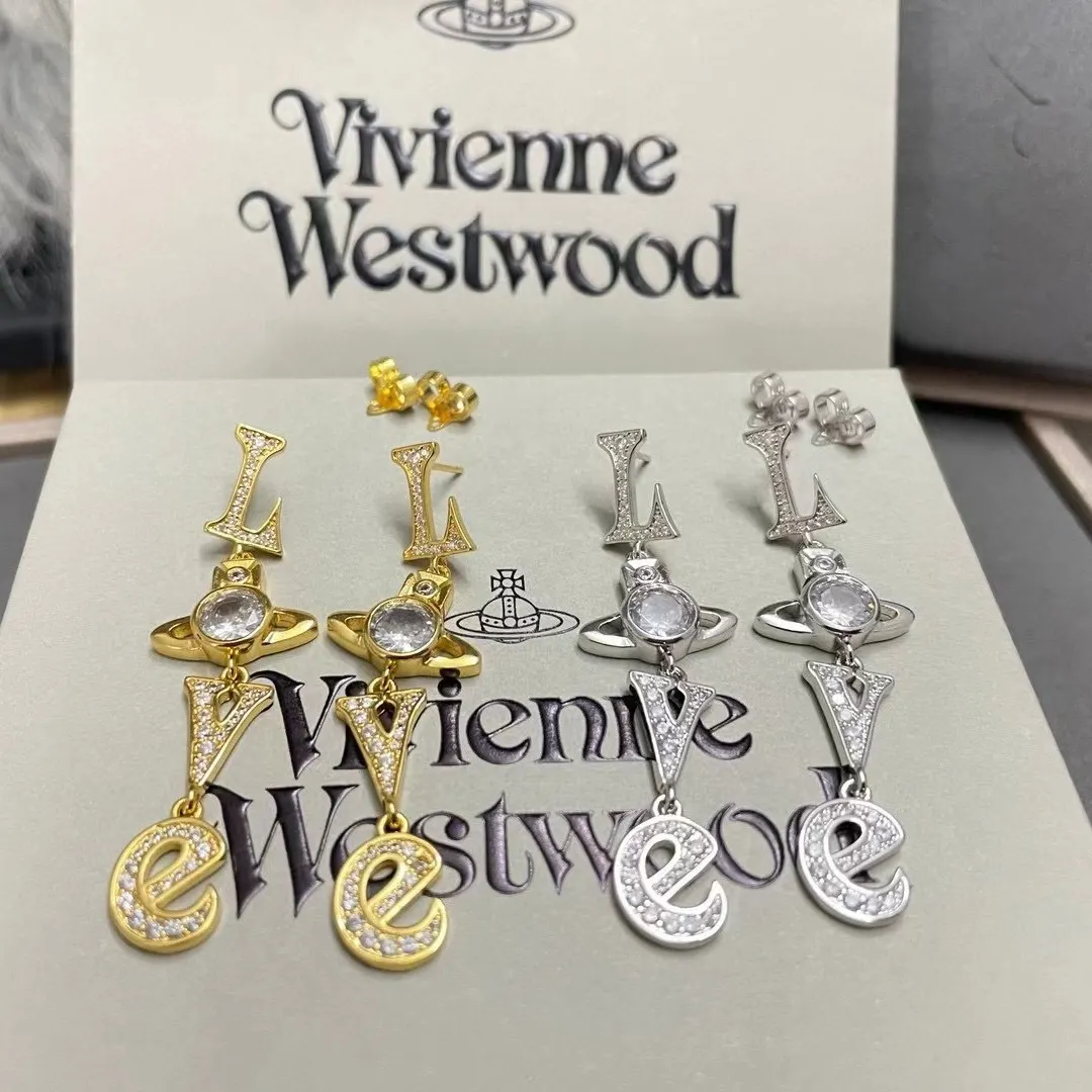 Vivienne Westwood Letter LOVE Long Style Earrings