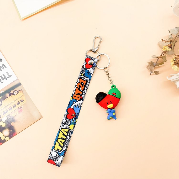 BT21 Cool Doll Lanyard Keychain