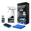 Car Headlight Restoration Kit with Towel and Sponge Headlight Cleaner and Restorer Kit for All Vehicle Types for Oxidized and Yellowed Lenses