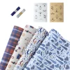 Father's Day Birthday Gift For Him Blue Package Wrapping Paper