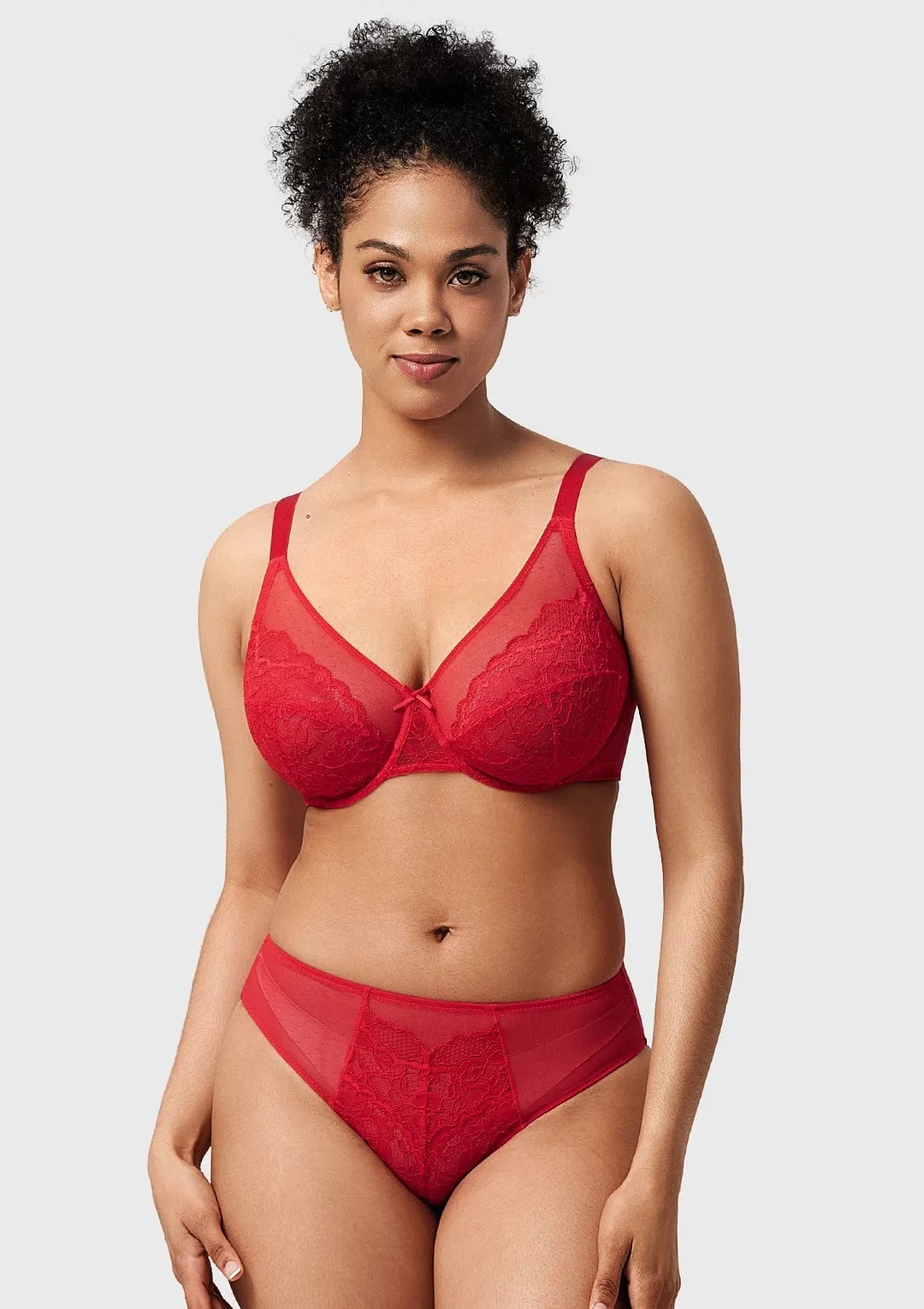 Enchante Pink Lace Underwire Bra