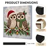 (20x20cm)Owl Xmas Pearl Painting Art Kits With Inner Frame Pearl Gem Paintings Picture Arts Craft for Adults Beginners Home Wall Decor
