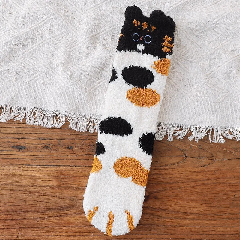 Warm Soft Cat Paw Socks