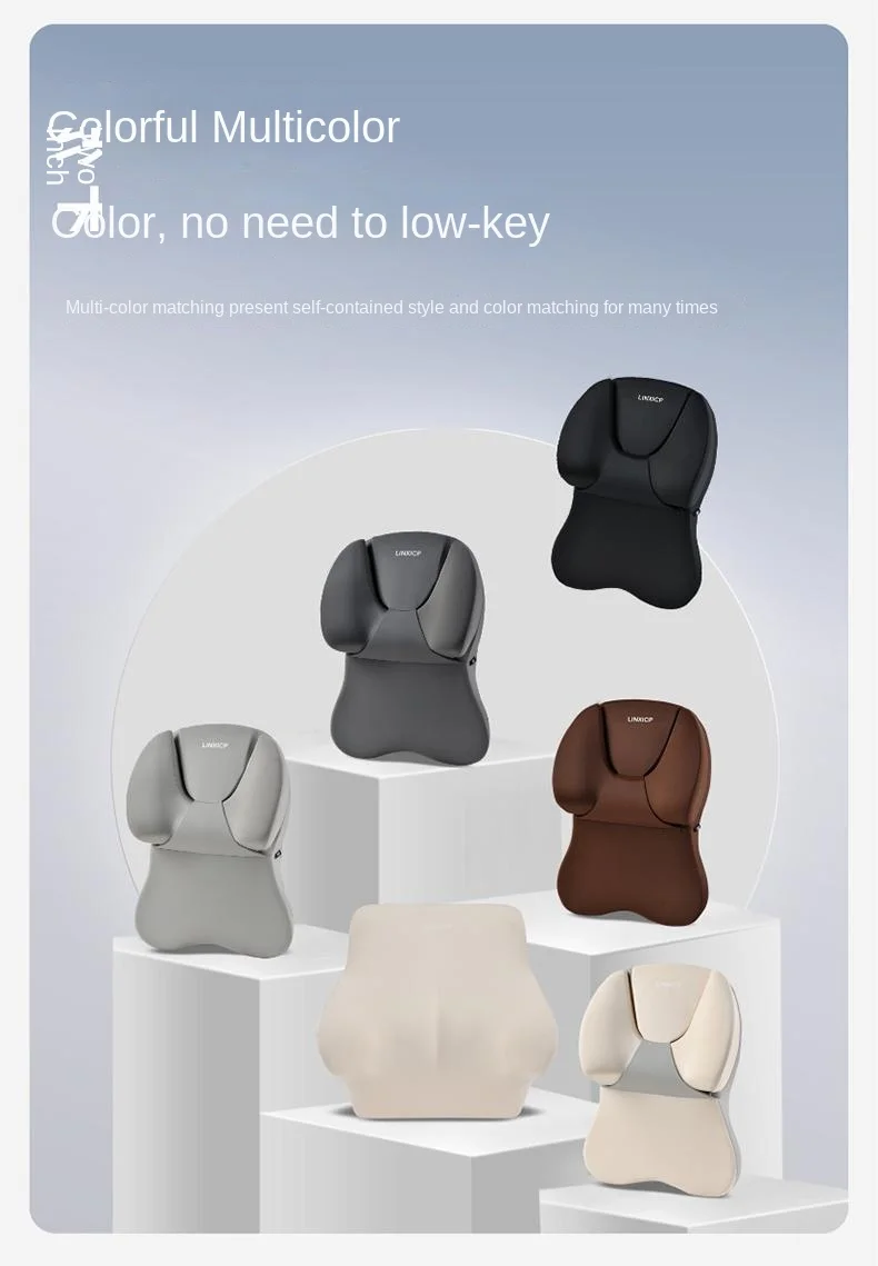 Car adjustable sleeping memory foam headrest