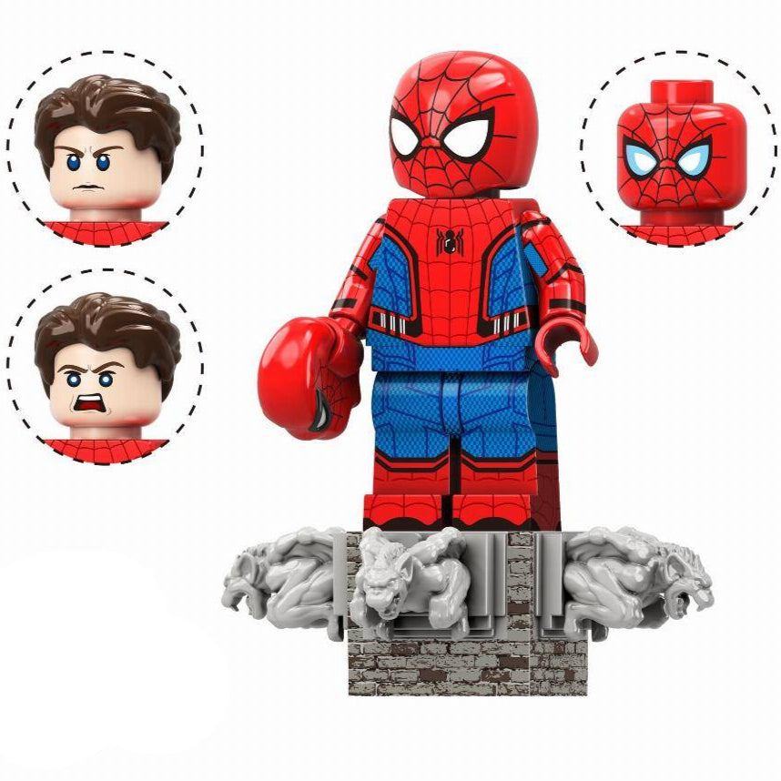 Spider-Man (MCU) Custom Marvel Superhero Minifigure Minifigure Bricks monstertoys