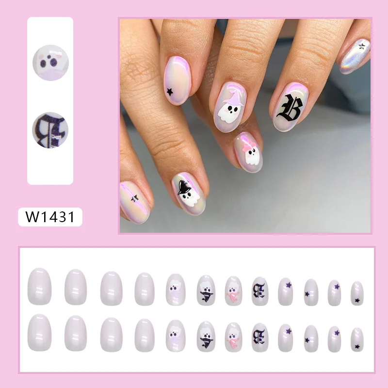 Churchf Churchf Atmosphere Nail Oval Fake Nails Finished Wear