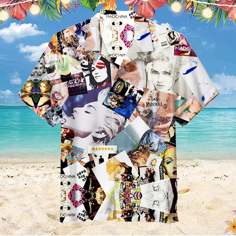 Madonna|Unisex Hawaiian Shirt