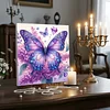Framed Diamond Painting - Full Round Drill - Butterfly (25x25cm)