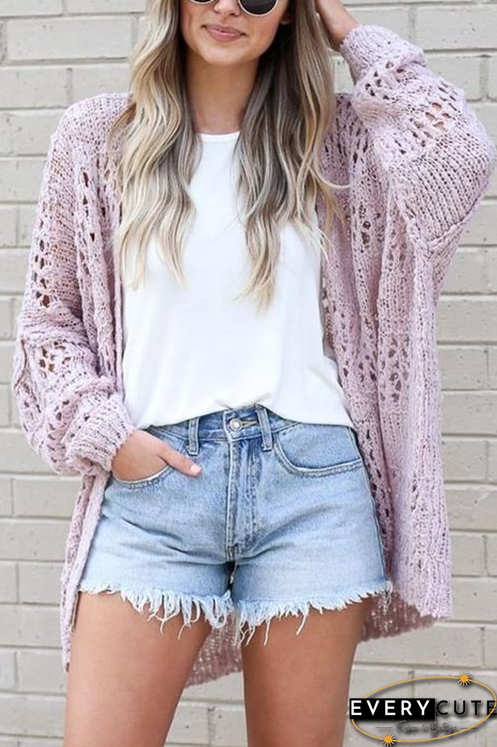 Crochet Knit Loose Cardigan
