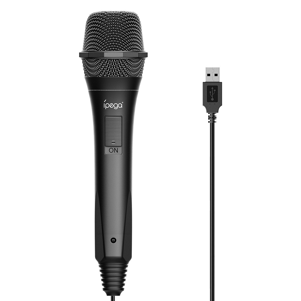 

ipega PG-9209 USB Wired Gamepad Microphone Karaoke MIC for Switch PS4 Wii U, 501 Original