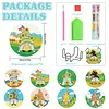 8pcs DIY Diamond Painting Coaster Kit With Holder - Gnome