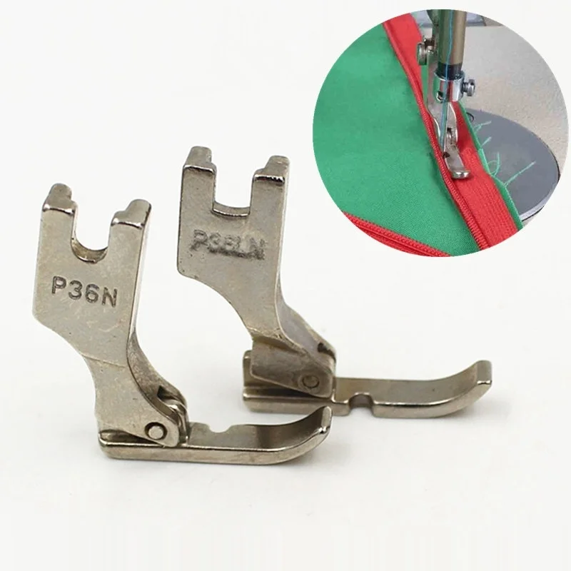 Oocharger Pcs Industral Sewing Machine Flatcar Zipper Presser Foot P36LN / P36N